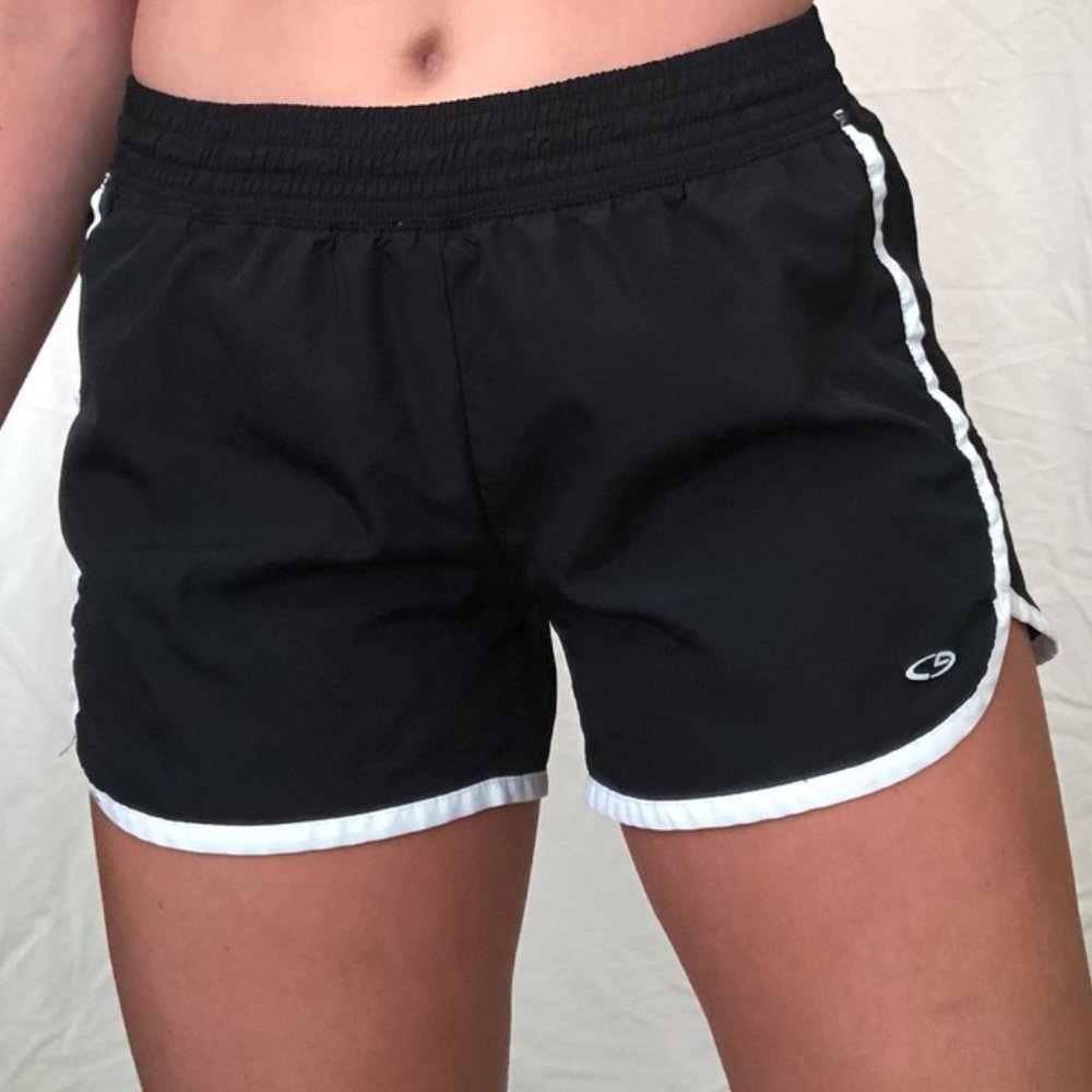 Black athletic shorts